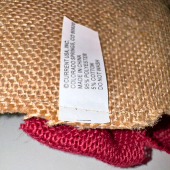 Snoopy & Woodstock Burlap Christmas Wall Hanging Door Decor Current USA - Picture 8 of 8